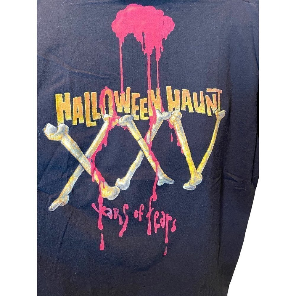 Knott’s Scary Farm Mens T Shirt Black Size XL Vintage 1997 Halloween Haunt USA - Picture 3 of 15